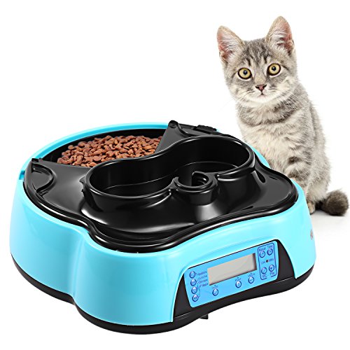 Sailnovo Automatic Pet Feeder 4 Meals Programmable Cat Feeder