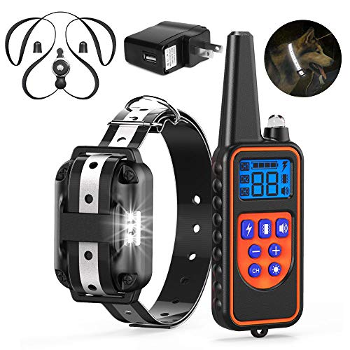Veckle Dog Training Collar, 2019 Upgraded Rechargeable Shock Collar
