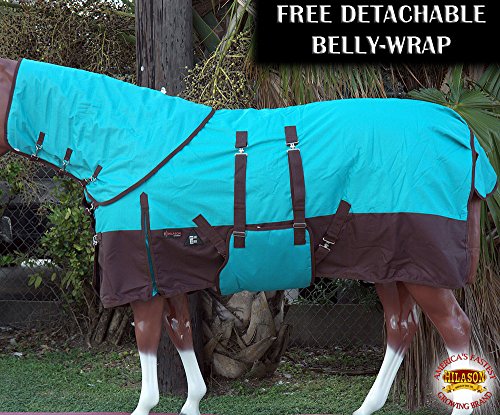 HILASON 72" 1200D Waterproof Winter Horse Neckcover Blanket