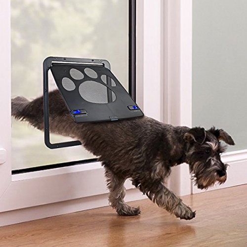 PETLESO Dog Door Screen - Lockable Pet Door for Screen Pet Door