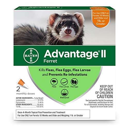 Flea Prevention for Ferrets, Over 1 lb, 2 doses, Advantage II