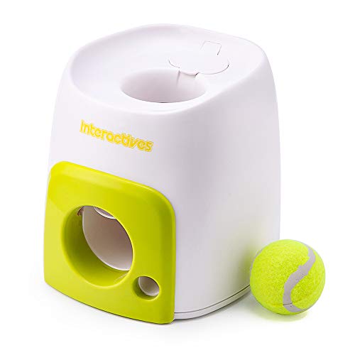 CulturePRN Automatic Pet Ball Launcher Toy Dog Interactive Treat Toy