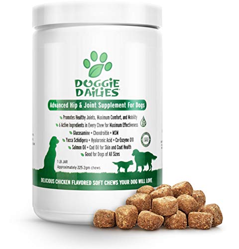 Doggie Dailies Glucosamine for Dogs: 225 Soft Chews
