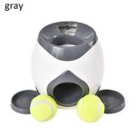 SJYAB Pet Dog Toy Interactive Fetch Ball Tennis Launcher Dog Pet Toys Throwing Mmachine Pet Ball Throw Device Emission with Ball A26 M/Deep-Gray