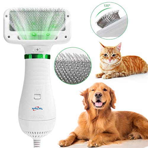 NACRL Pet Hair Dryer, 2 in 1 Portable Home Pet Grooming Hair Dryer