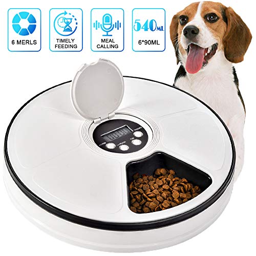 Pet Automatic Feeder for Cats Dogs, Timed Food Dispenser