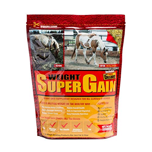 Horse Guard Super Weight Gain Equine Vitamin Mineral, Probiotic & Weight Gain Supplement, 10 lb