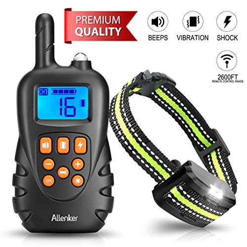 Dog Training Collar - Rechargeable Shock Collar for Dogs W/Beep