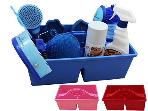 Derby Originals Large Plastic Grooming Tote Caddy (Blue)