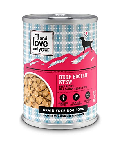I and love and you Naked Essentials Wet Dog Food - Grain Free and Canned, Beef, 13-Ounce, Pack of 12 Cans