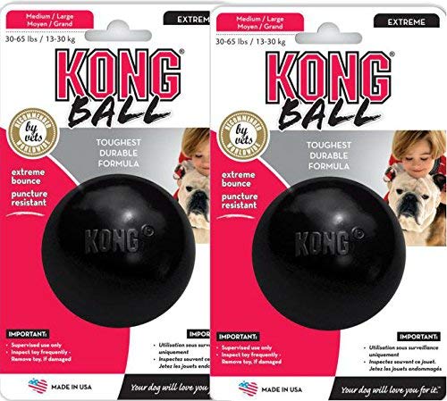 Kong EXTREME Rubber Ball Dog Fetch & Tough Chew Toy Medium/Large
