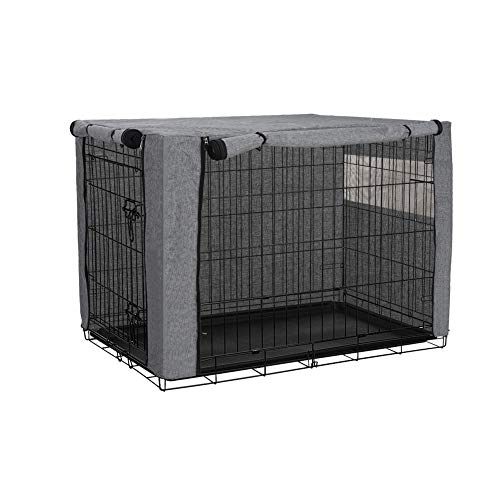 Dog Crate Cover, Ventilated Pet Keneel Cover, Durable Double Door