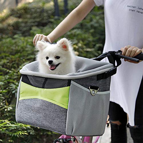 Studyset Bike Basket,Small Pet Cat Dog Carrier Front Removable