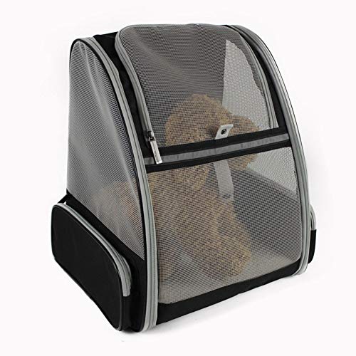 WLDOCA Pet Carrier Backpack Dog Cat Puppy Rabbit Cage Transport Bag Lightweight Luxury Soft Sided Foldable with White Fleece Mat