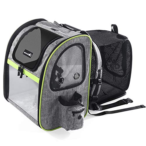 Pecute Dog Carrier Backpack Pet Backpack with Ventilated Breathable
