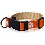 ZEP-PRO Clemson Tigers Dog Collar - NCAA - 3 Sizes - Made in the U.S.A. (Large (18-26"))