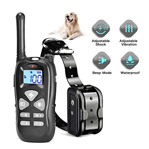 Shock Collar for Dogs,Dog Training Collar - Rechargeable Dog Shock Collar