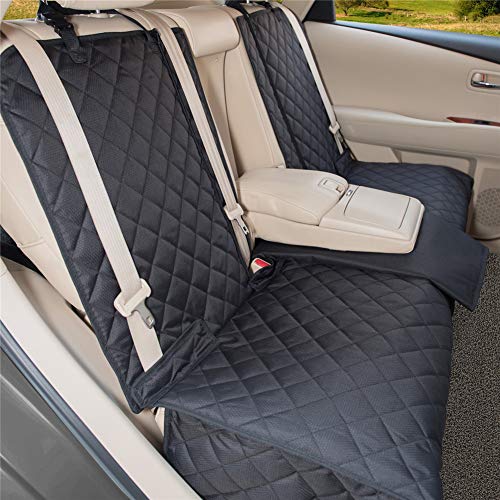 YesYees Waterproof Dog Car Seat Covers Pet Seat Cover Nonslip Bench Seat