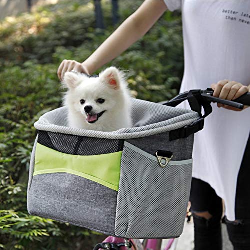 HHXX Pet Carrier Bicycle Basket Bag Booster Backpack