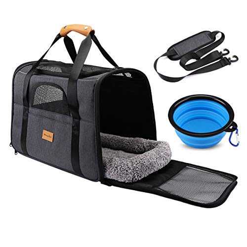 Pet Travel Carrier Bag, Morpilot Portable Pet Bag - Folding Fabric Pet Carrier