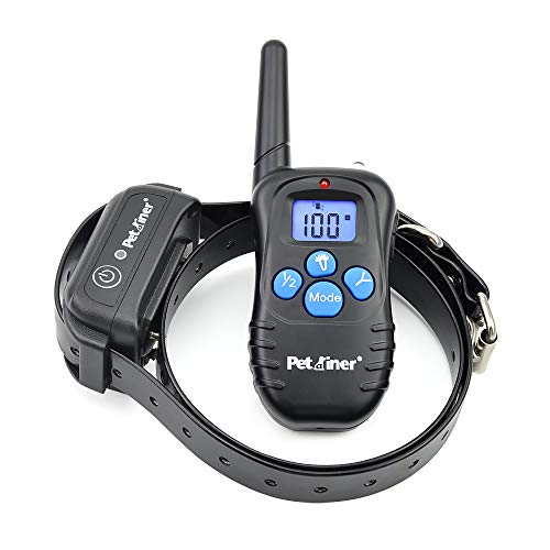 Petrainer Shock Collar for Dogs - Waterproof Rechargeable Dog Training