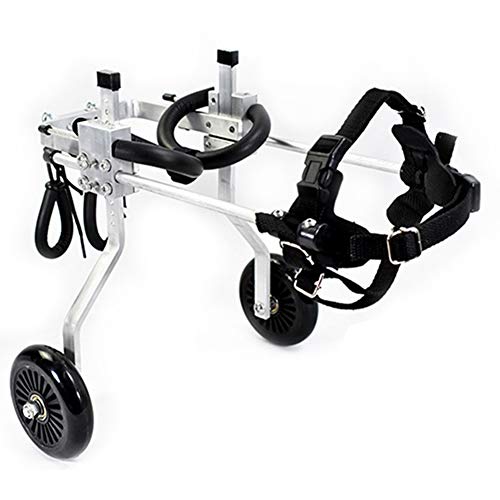 WXLJJYPD Adjustable Pet Wheelchair 2 Wheel Dog Wheelchair Cart Kit