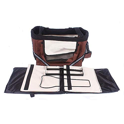 HHXX Bicycle Pet Carrier, Dog Bike Front Carrier with Small Pockets
