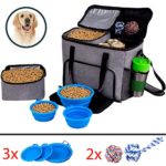 Dog Travel Bag for Pet Accessories and Food Bag