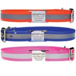 GoTags Personalized Reflective Waterproof Dog Collar