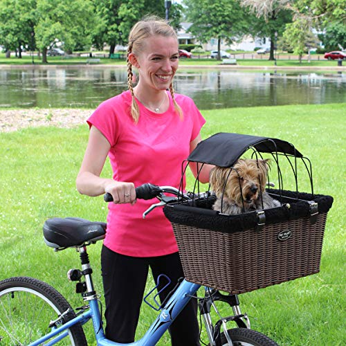 wicker dog basket for bike