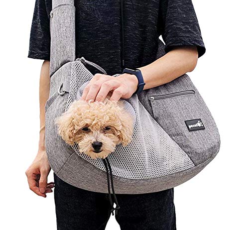 Pecute Pet Carrier Small Cat Dog Sling Carrier with Breathable Window