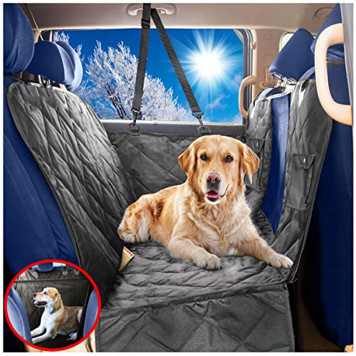 Dog Car Seat Covers Hammock for Pets-Back Seat and Doors