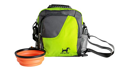 Let's Go Fido Dog Walking Bag with Collapsible Bowl