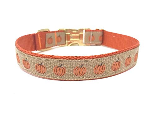 Big Pup Pet Fashion Pumpkin Dog Collar, Fall Dog Collar, Thanksgiving