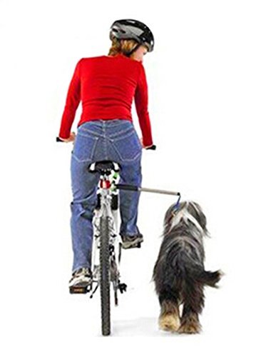 Dog Bicycle Exerciser Leash, FMJI Hands Free Bicycle dog Leash for Exercising/Training/ Jogging/ Cycling/ Outdoor (B)