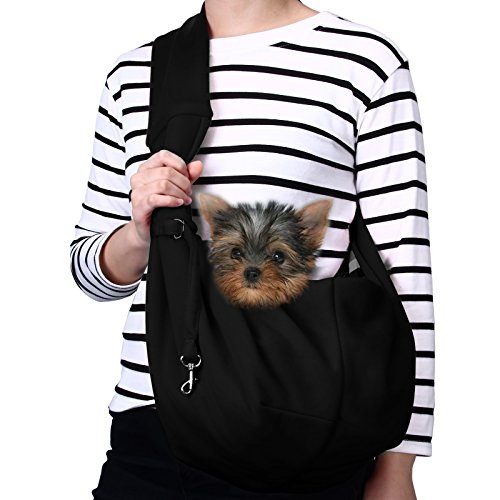 TOMKAS Small Dog Cat Carrier Sling Hands Free Pet Puppy Outdoor