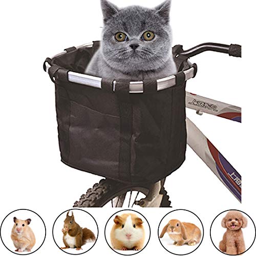 Pet Dog Travel Bike Basket 2-in-1 Dog Bicycle Carrier Cat Soft Sided Carrier Pet