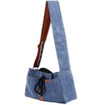 Pet Sling Carrier Bag, Portable Denim Pet Tote Handbag