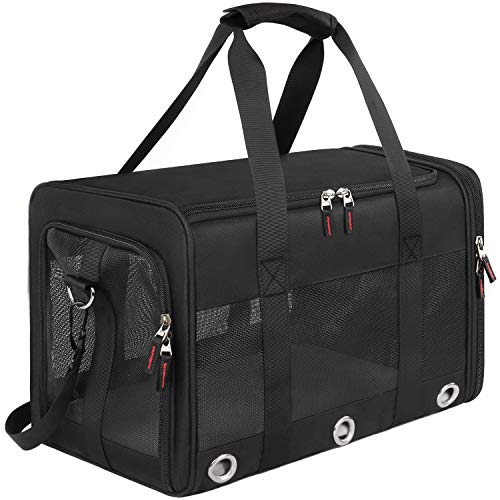 Mancro Pet Carrier Airline Approved, Soft-Sided Pet Travel Bag