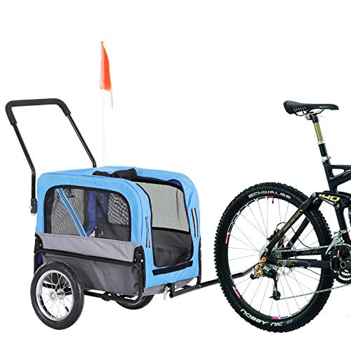 Aosom Elite-Jr 2-in-1 Dog Pet Bicycle Trailer/Stroller