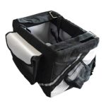 Pet Cat Dog Bike Basket Bag Travel Safety Belt Front Bicycle Carrier Black