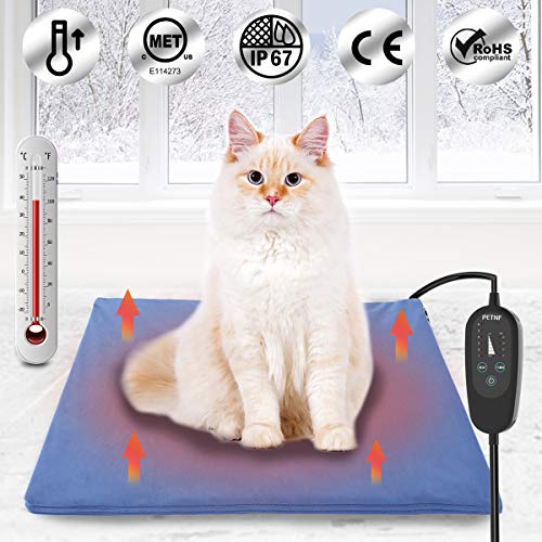 Upgraded Pet Heating Pad for Dogs Cats With Timer