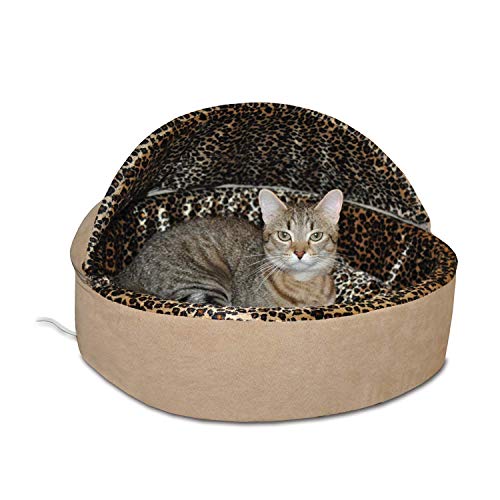 K&H PET PRODUCTS Thermo-Kitty Deluxe Hooded Cat Bed