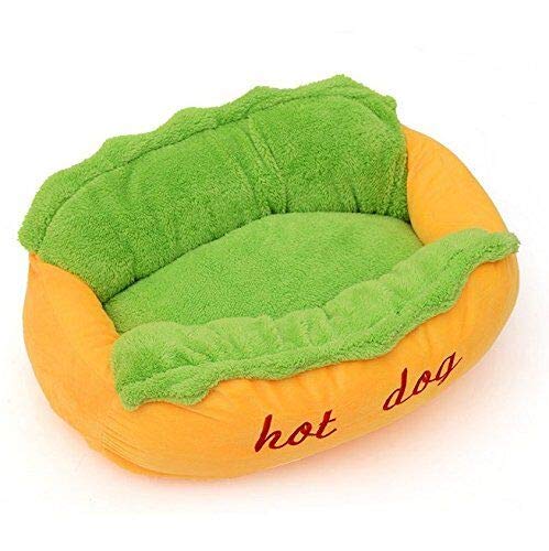 S-Lifeeing 2018 Fashion Pet Hot Dog Bed Winter Plush Nest Kennel Lovely