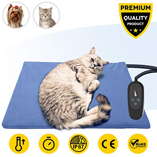 Pet Heating Pad,Dog Electric Heating Pad,19.7''x15.8'' Waterproof Heating Pad