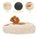 SlowTon Dog Bed, Ultra Soft Donut Cuddler Nest Warm Plush Dog