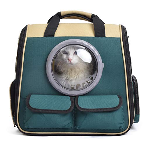 JerryCat Pet Carrier Backpack, Cat Puppy Breathable Travel Carrier w/Ventilated