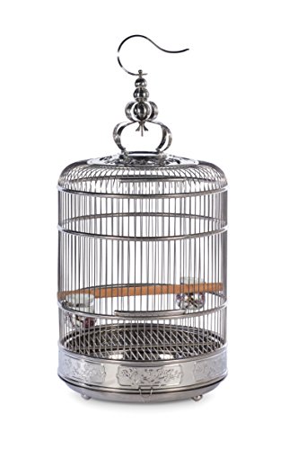 Prevue Pet Products Lotus Stainless Steel Bird Cage, Stainless Steel
