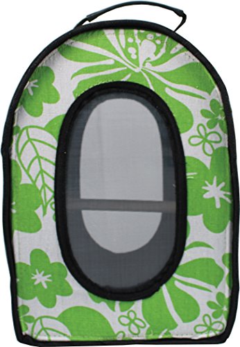 Green Happy Beaks Soft Sided Bird Travel Carrier