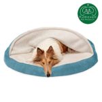 Furhaven Pet Dog Bed | Orthopedic Round Cuddle Nest Faux Sheepskin Snuggery